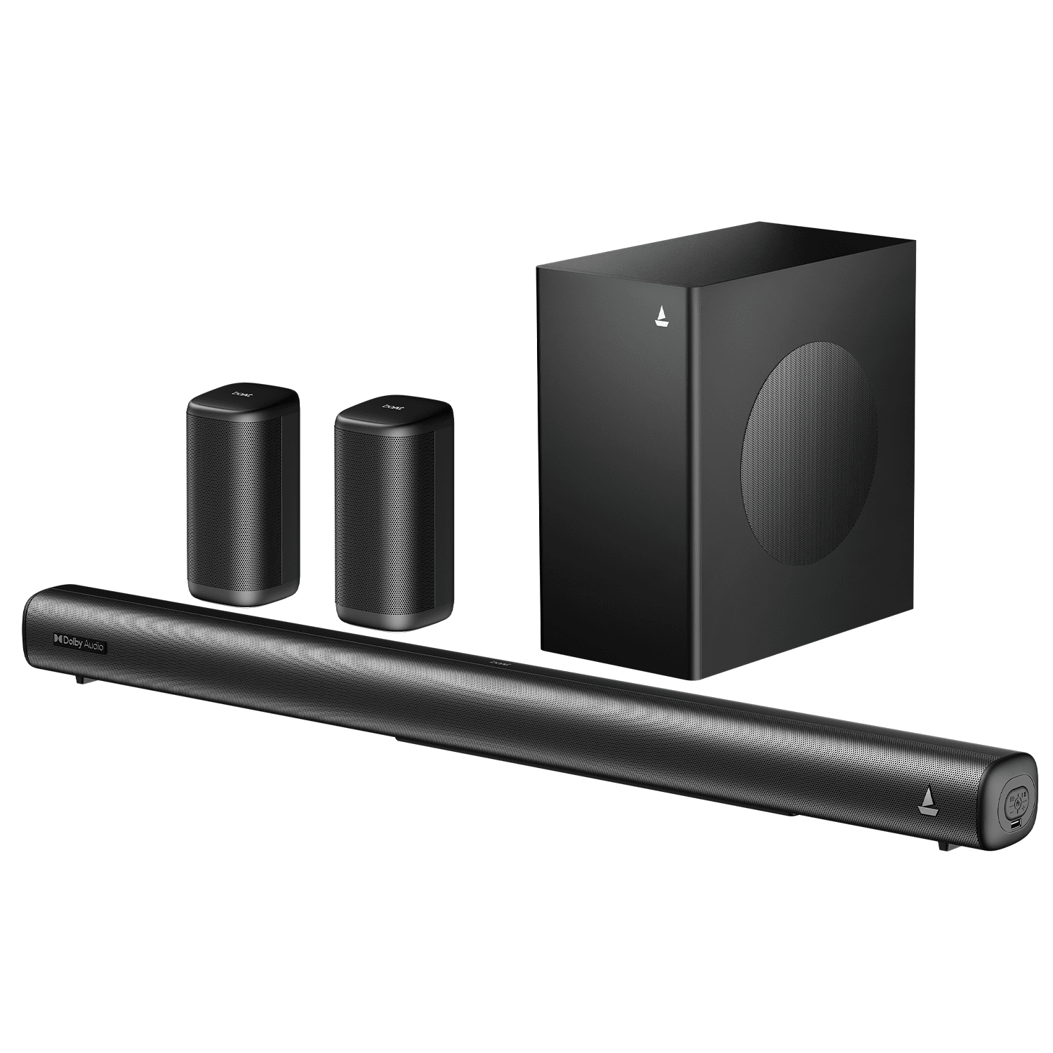 boAt Aavante Prime 5.1 4050D | 400W RMS Soundbar with Dolby Audio, Wireless Rear Speakers