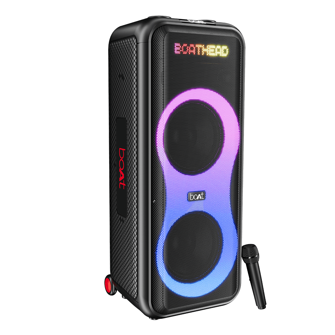 boAt PartyPal 600 | Bluetooth Speaker with 220W boAt Signature Sound, 7 Hours Playtime, TWS Feature, Animated Text Display
