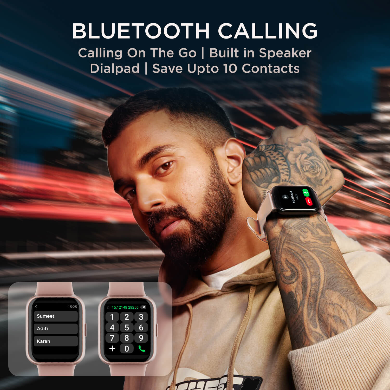 boAt Xtend Talk | Premium Design Smartwatch with Built-in Alexa, Bluetooth Calling, 1.69" (4.29cm) HD Display, 60+ Sports Modes