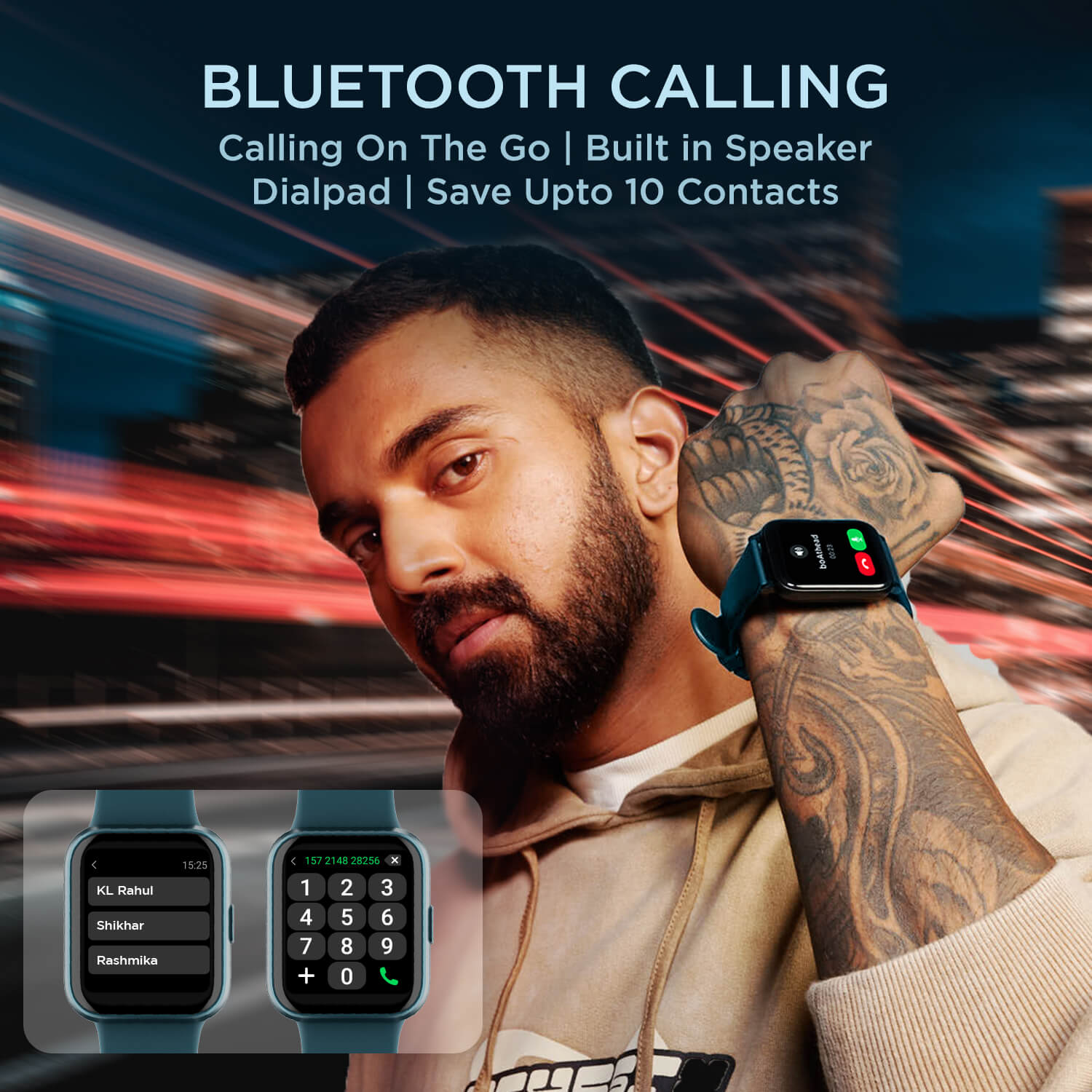 boAt Xtend Talk | Premium Design Smartwatch with Built-in Alexa, Bluetooth Calling, 1.69" (4.29cm) HD Display, 60+ Sports Modes