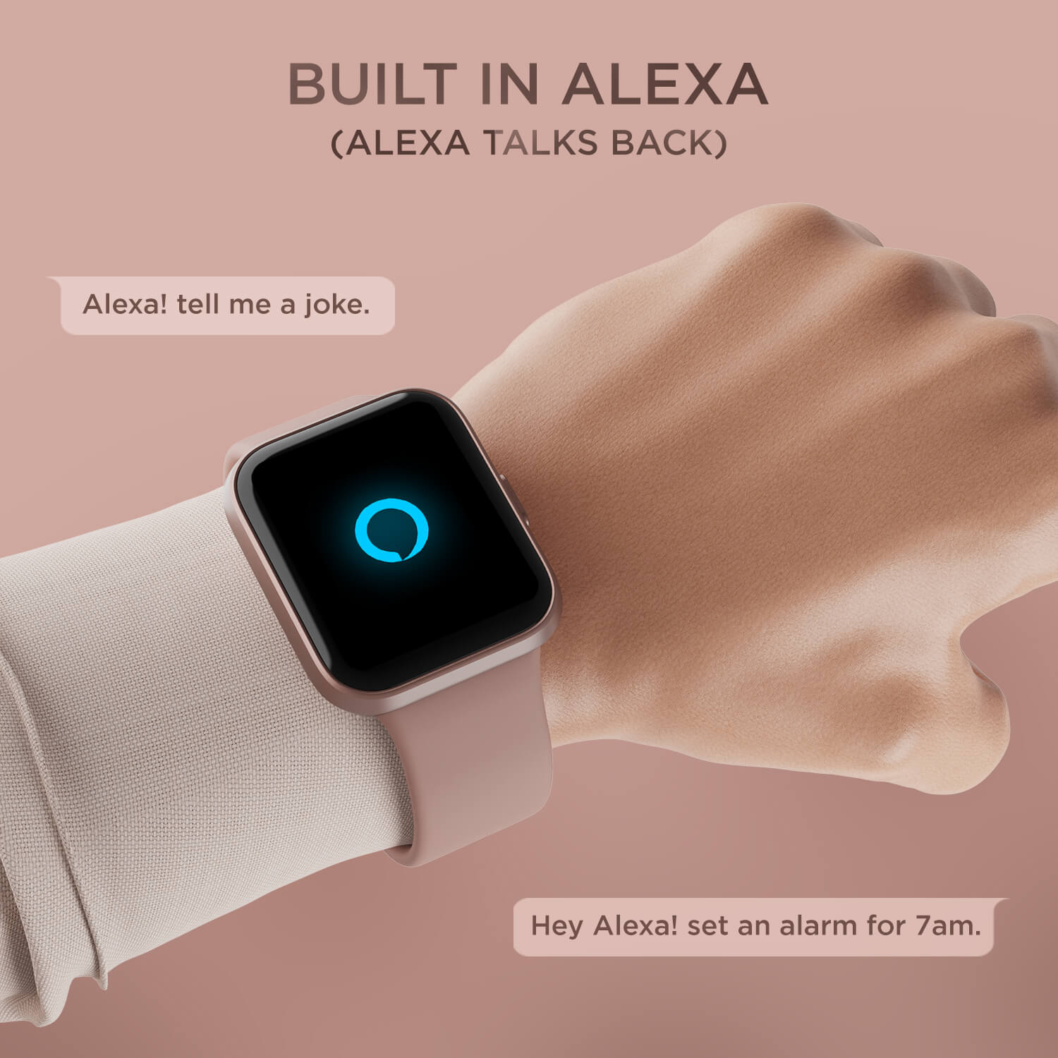 boAt Xtend Talk | Premium Design Smartwatch with Built-in Alexa, Bluetooth Calling, 1.69" (4.29cm) HD Display, 60+ Sports Modes