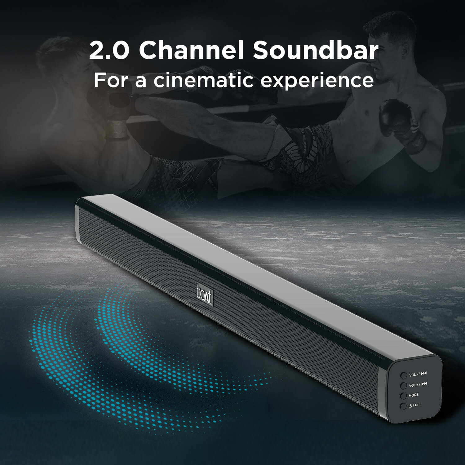 boAt Aavante Bar 900 | 30W RMS boAt Signature Sound, Sleek Finish Design, Multiple EQ Modes, USB, AUX, Optical, BT 5.0