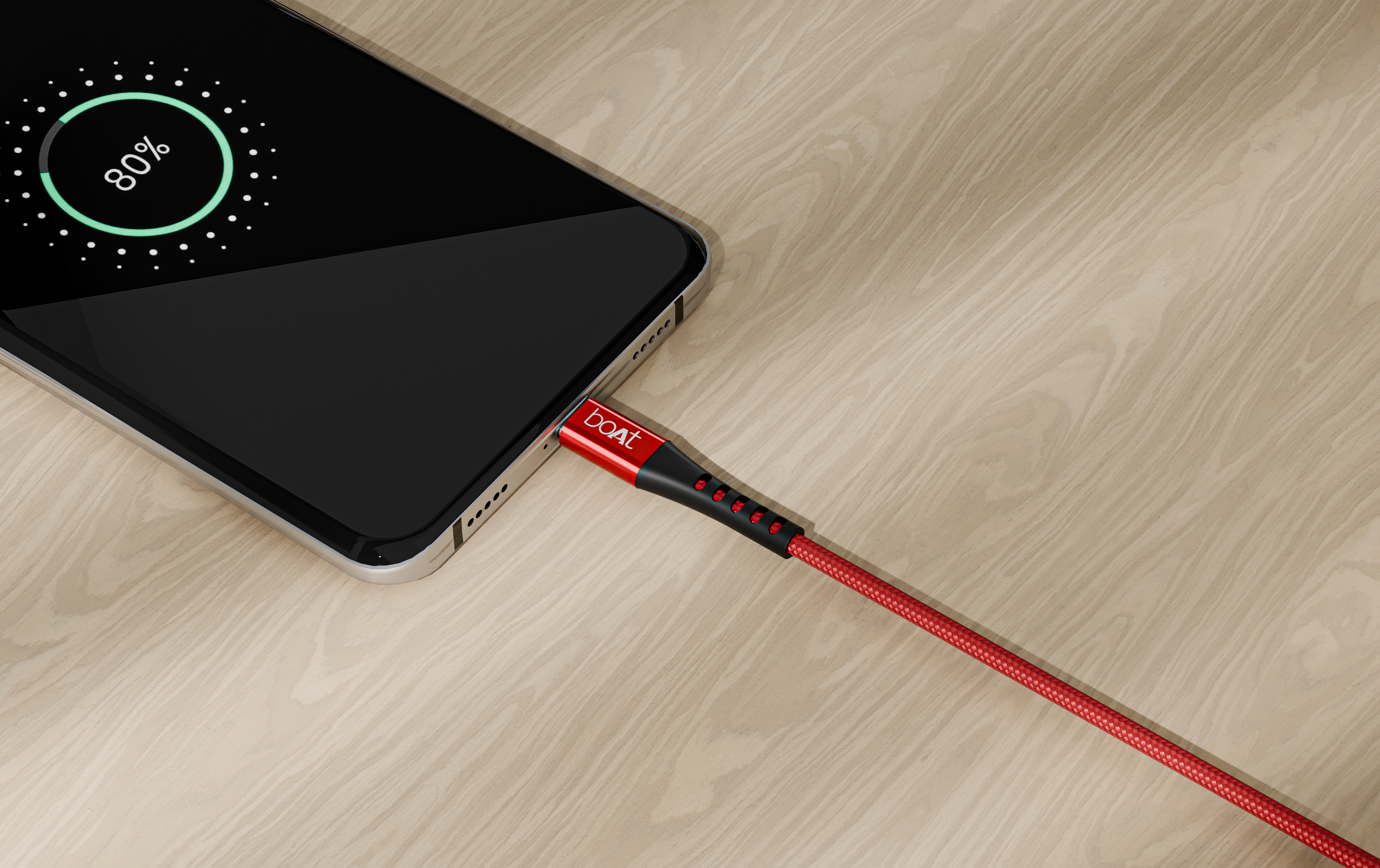 boAt C600 Fast Charging Cable | Charging Cable with 1.5m Cable, Nylon Braided Cable, 100 PD Fast Charging, USB 3.2 Gen 2