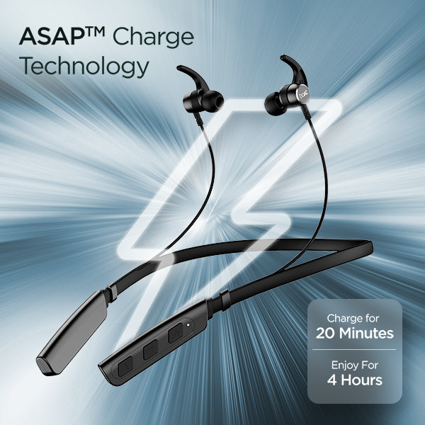 boAt Rockerz 235 V2 | Bluetooth Stereo Wireless Earphone with Up to 8 Hours of Uninterrupted Music, Fast Charging, IPX5 sweat and water resistance