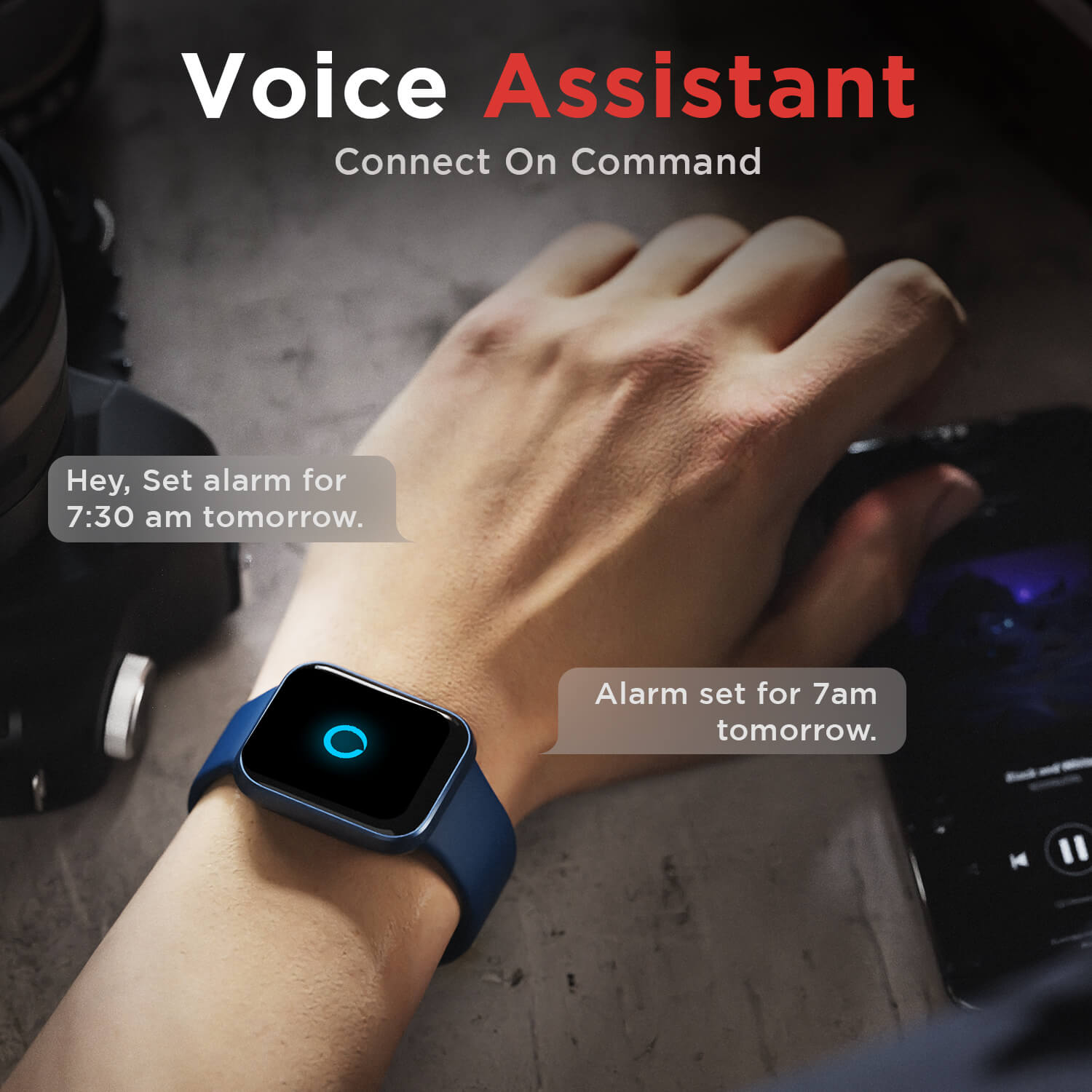 boAt Wave Connect | Bluetooth Calling Smartwatch with 1.69" (4.29 cm) HD Display with Built in Alexa, 60+ Sports Modes