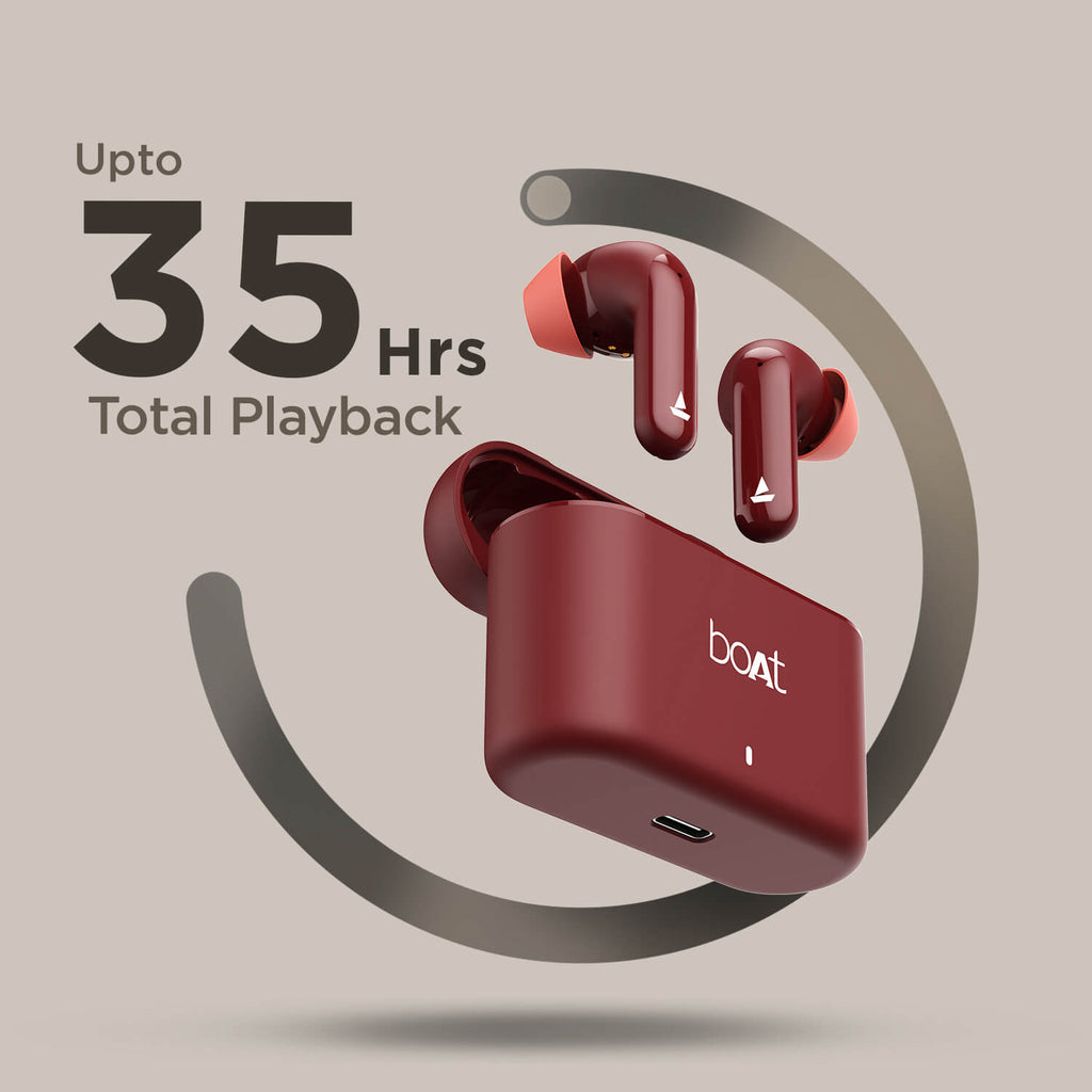 boAt Airdopes 175 |TWS Earbuds10mm drivers, Quad mics with ENx™️ Technology, Bluetooth v5.2, IPX4 Sweat & Water Resistance, ASAP™  Fast Charge