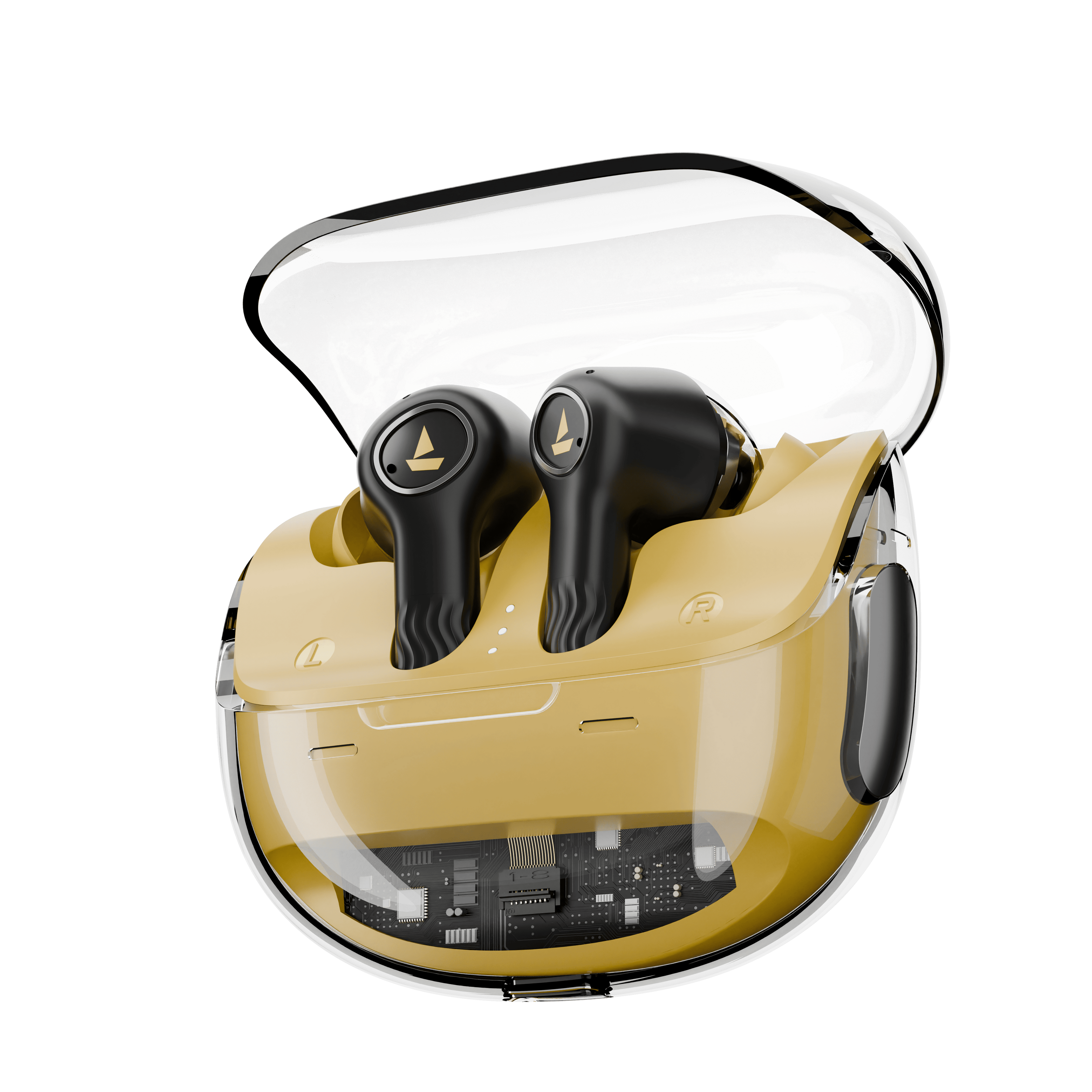 boAt Nirvana Crystl | Wireless Earbuds with 100 Hours Playback, Upto 32dB ANC, BEAST™ Mode, Adaptive EQ by Mimi