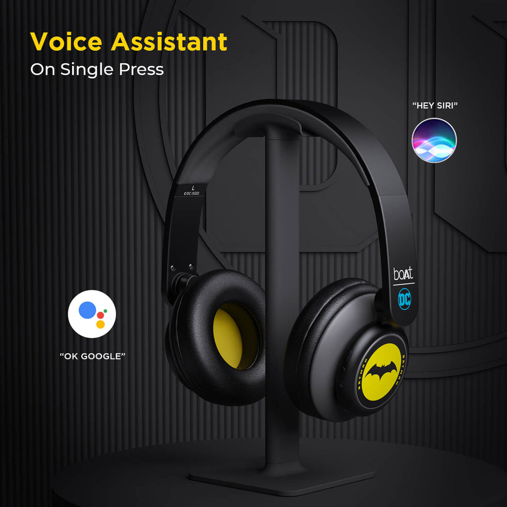 boAt Rockerz 450 Batman DC Edition | Bluetooth Wireless Headphone with 40 mm Drivers HD Immersive Audio, Power Up For 15HRS
