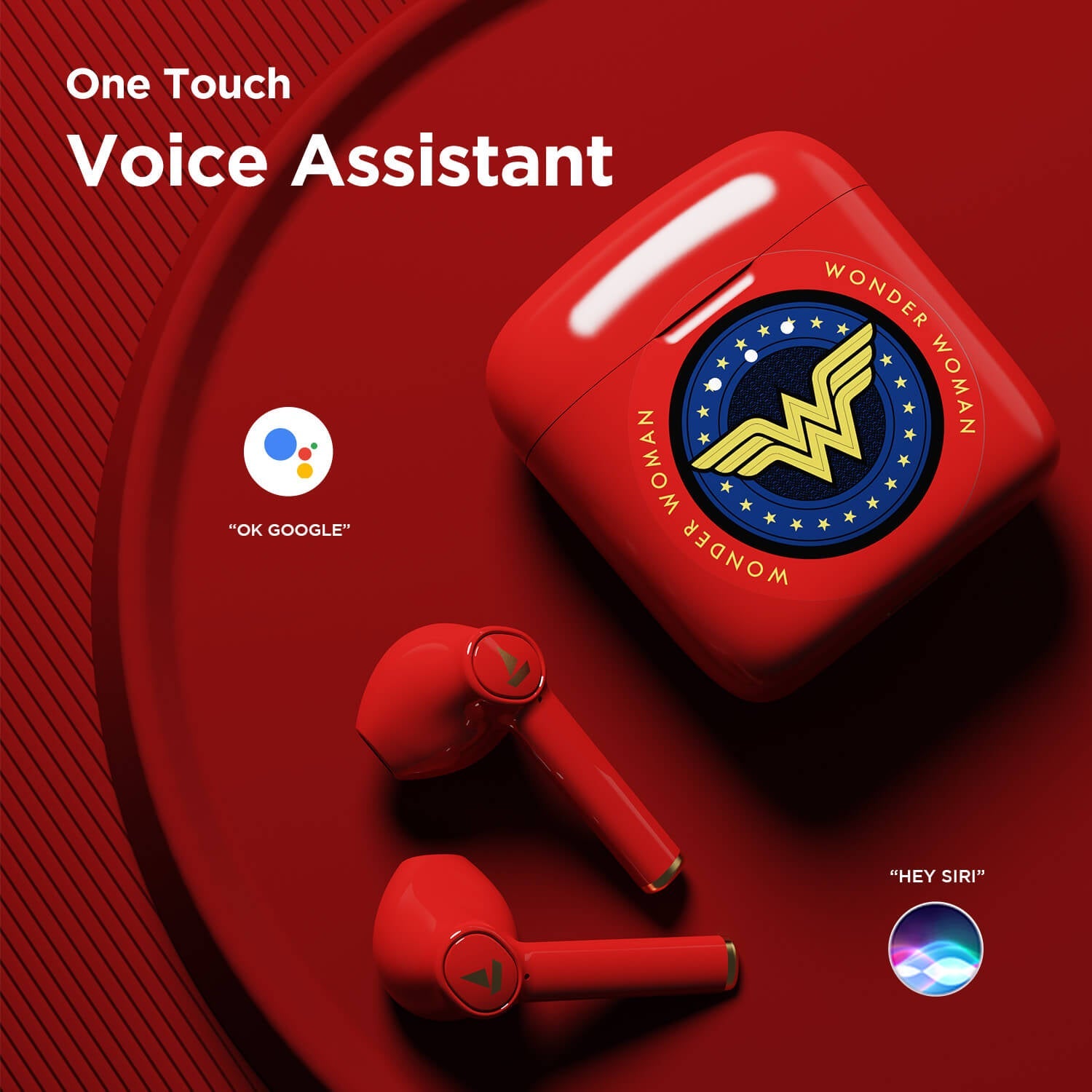 boAt Airdopes 131 | Wireless Earbuds Wonder Woman DC Edition Earbuds With 13 mm Drivers, 650mAh Pocket Friendly Charging Case