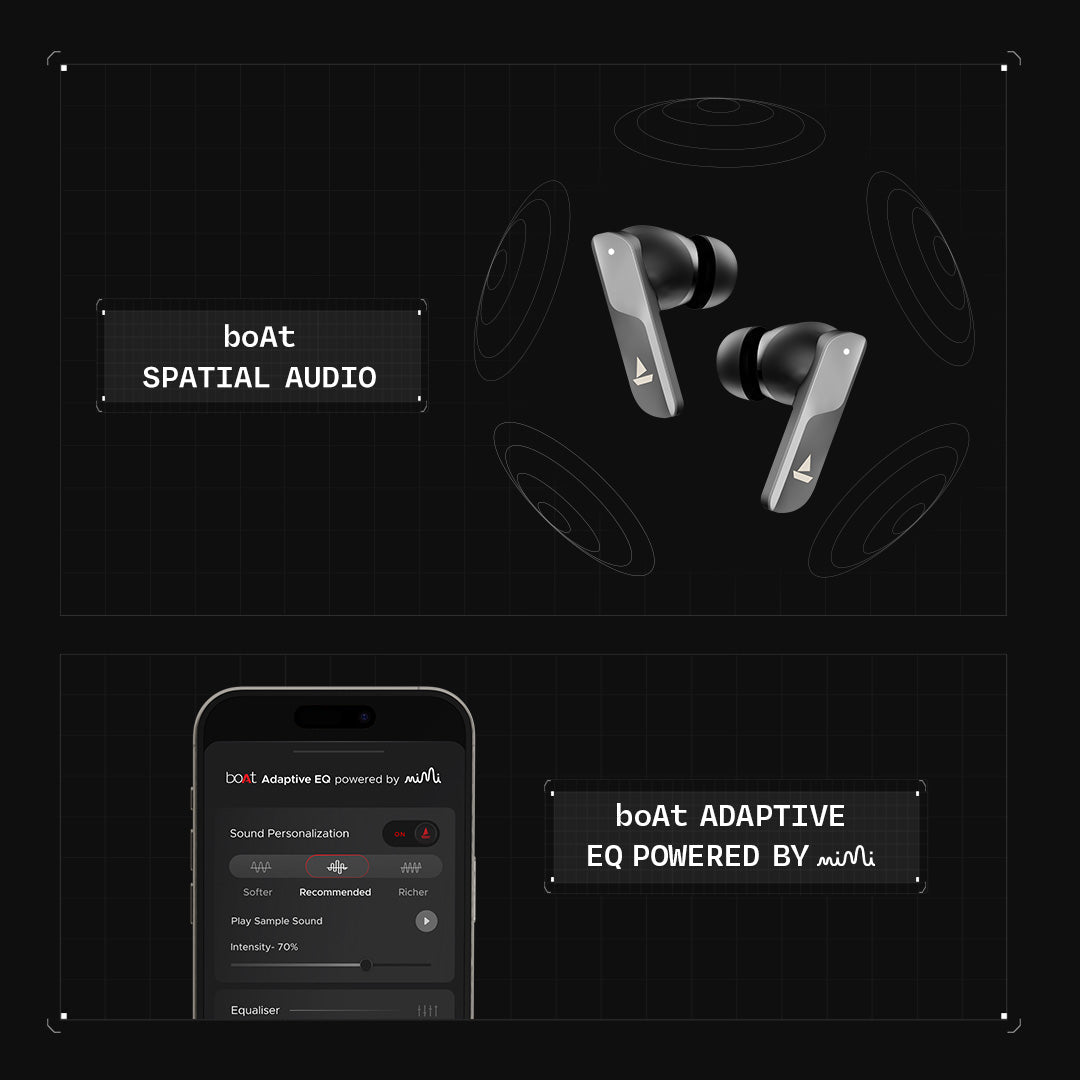 boAt Nirvana X TWS | Wireless Earbuds with Knowles dual drivers, Hi-Res Audio LDAC, 40 Hours Playback, boAt Hi-Fi Sound, ENx™ Technology, Dual Pairing