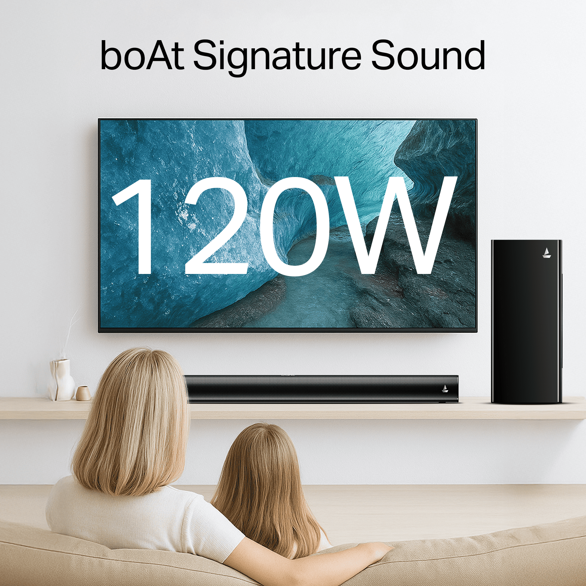boAt Aavante Pulse | 120W 2.1 Channel Soundbar with Bluetooth v5.4, EQ Modes & Master Remote
