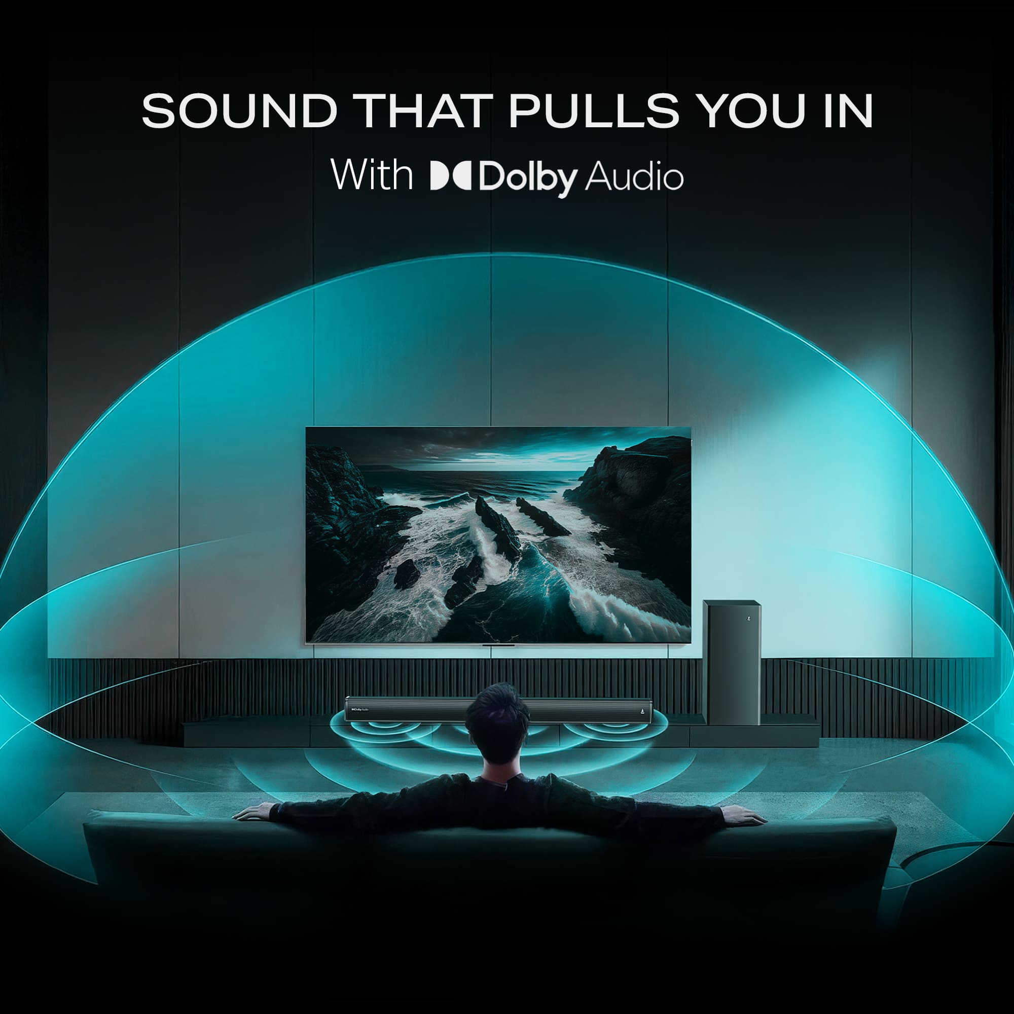 boAt Aavante Thump Plus | 200W 2.1 Channel Soundbar with Wired Subwoofer, Multi-Connectivity & EQ Modes