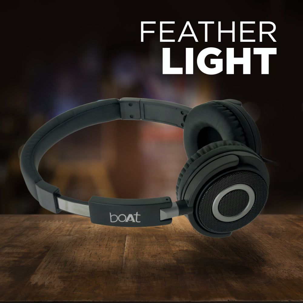 Bassheads 910 | Wired Headphone with 40mm Dynamic Drivers, Comfortable & Foldable Cups, In-line microphone