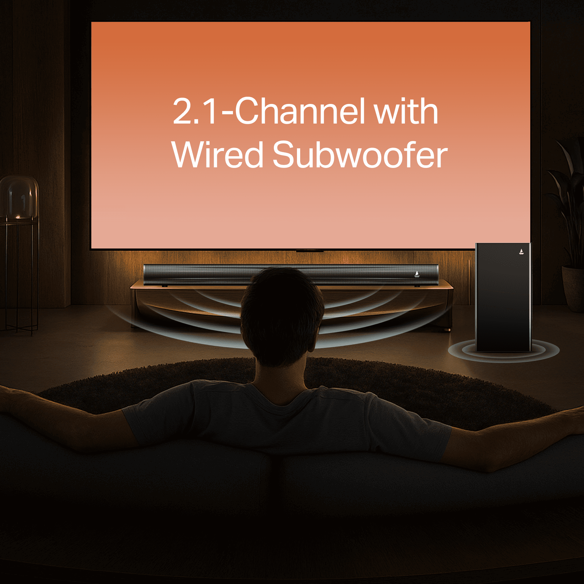 boAt Aavante Aura Plus | 160W 2.1 Channel Soundbar with Bluetooth v5.4, EQ Modes & Master Remote