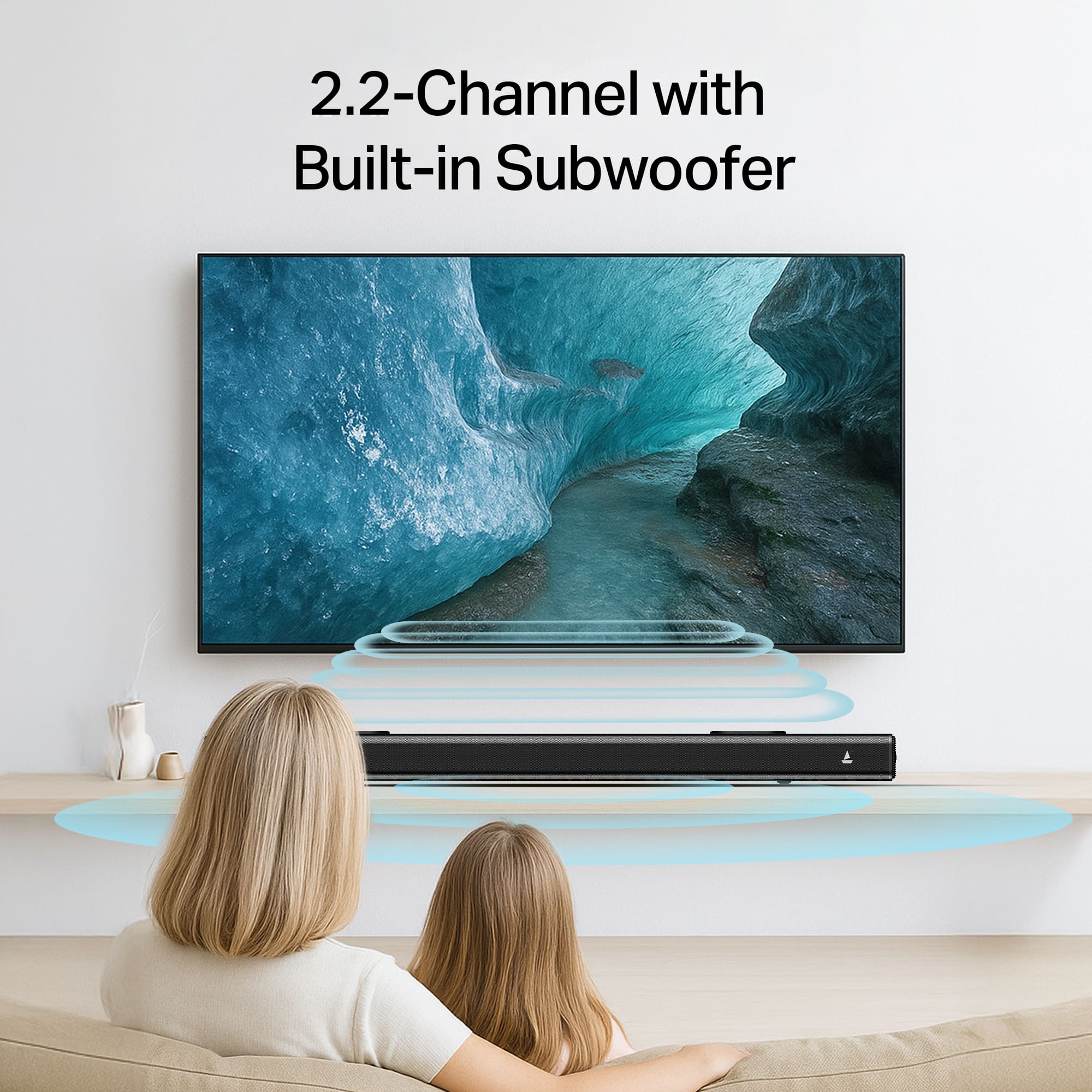 boAt Aavante Raga Plus | 140W 2.2 Channel Soundbar with Built-in Subwoofer & Multi-Connectivity