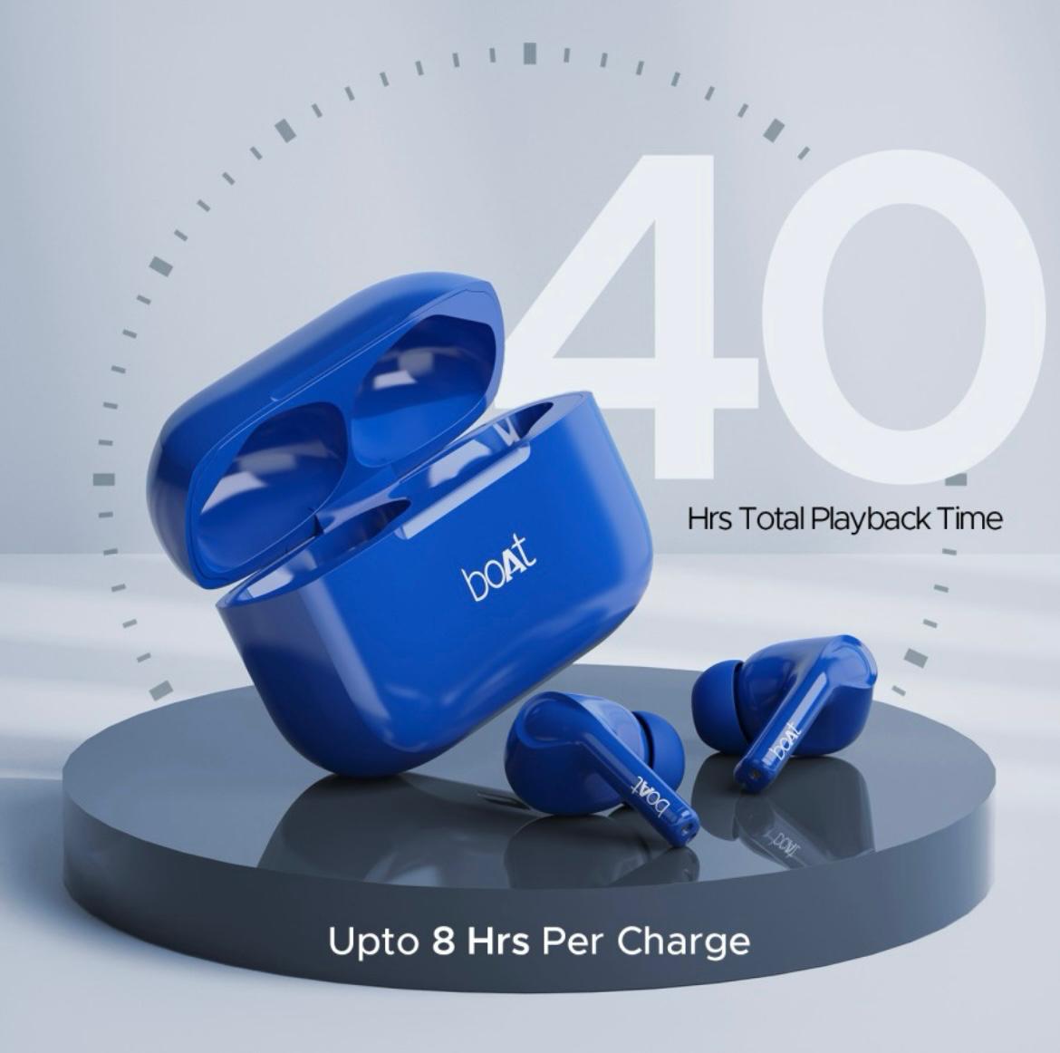 boAt Airdopes 161 SS Edition | TWS Earbuds with Massive Playback of upto 40 Hours, IPX5 Water & Sweat Resistance, IWP Technology, Type C Interface