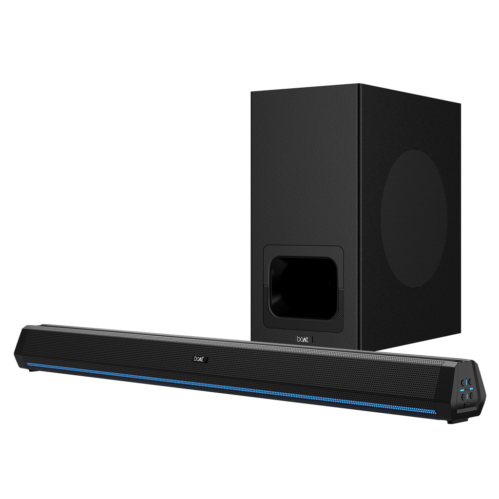 boAt Aavante Bar 2600 | 2.1 Channel 300W RMS Bluetooth Soundbar, Wired Subwoofer, Multi-connectivity