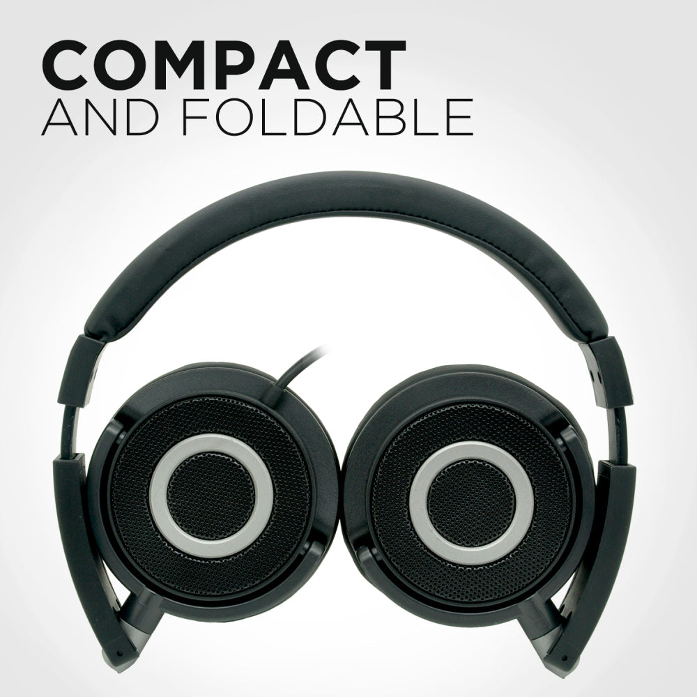 Bassheads 910 | Wired Headphone with 40mm Dynamic Drivers, Comfortable & Foldable Cups, In-line microphone