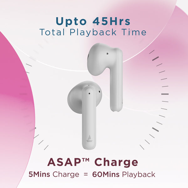 boAt Airdopes 141 Pro | 12mm Drivers, Upto 45 Hours Playback, Quad Mics with ENx™️ Technology