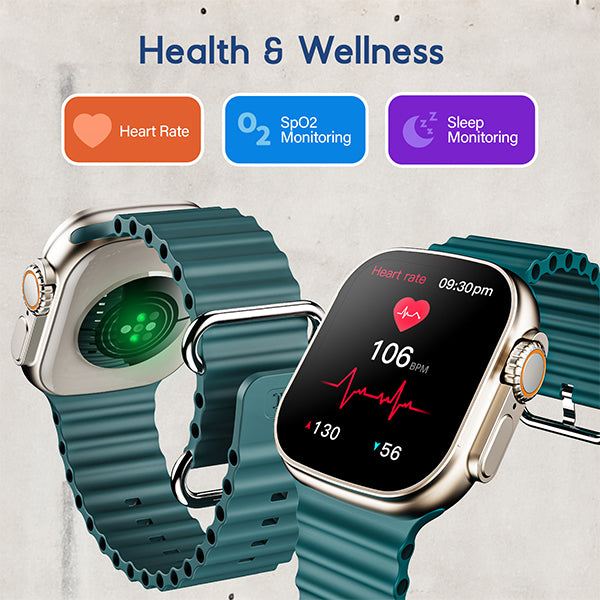 boAt Wave Elevate | Smartwatch with 1.96" (4.97cm) HD Display, BT Calling, 100+ Sports Modes, 15 Days Battery, Premium Metal Body