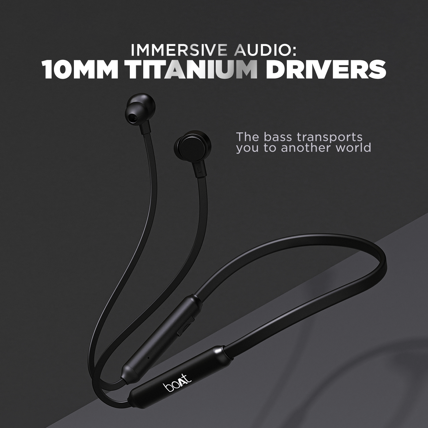 boAt 103 Wireless | Wireless Neckband with 15H Playback, 10mm Drivers, Bluetooth v5.0, IPX4 water-resistant