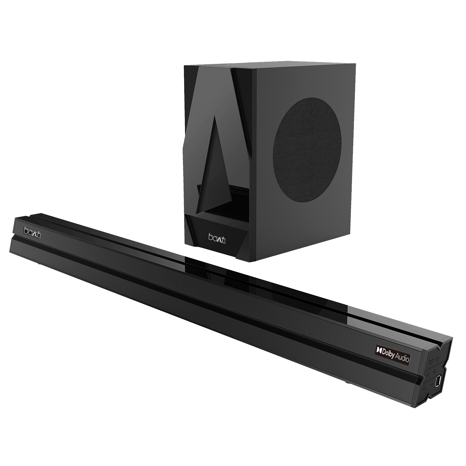 boAt Aavante Bar 1700D | 120W Home Theatre Experience with 2.1 Sound Bar with Subwoofer, Smart Integrated Controls, BT, Aux