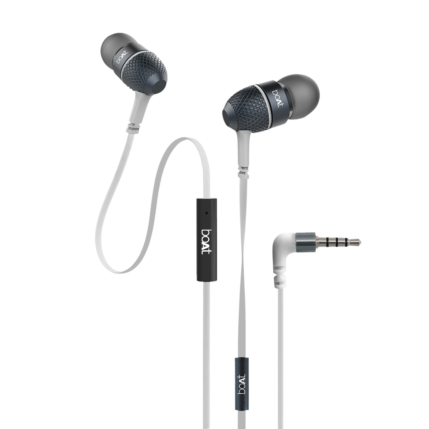 Bassheads 225 | Wired Earphone having 10mm Driver, Passive Noise Cancellation, Polished Metal Design, Hands-free communication