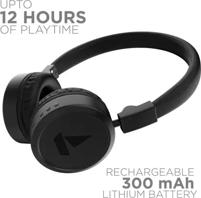 boAt Rockerz 390 V2 | Wireless Headphones with 12H Playback, Bluetooth V4.2, 40mm audio drivers, 300mAh Lithium Battery