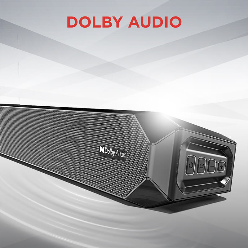 boAt Aavante Bar 1200D | 100W RMS Dolby Audio Soundbar with Wired Subwoofer, 2.1 Channel, Bluetooth, Master Remote Control
