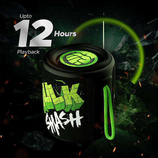 boAt Stone 352 Hulk Edition | Portable Speaker with 10W RMS Stereo Sound, 12 Hours Playback, TWS Technology, 2200mAh battery