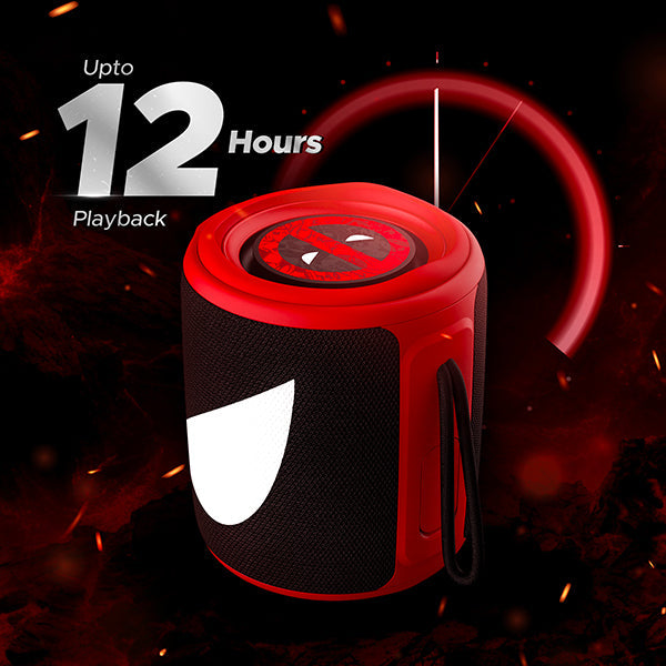 boAt Stone 352 Deadpool Edition | Portable Speaker with 10W RMS Stereo Sound, 12 Hours Playback, TWS Technology, 2200mAh battery