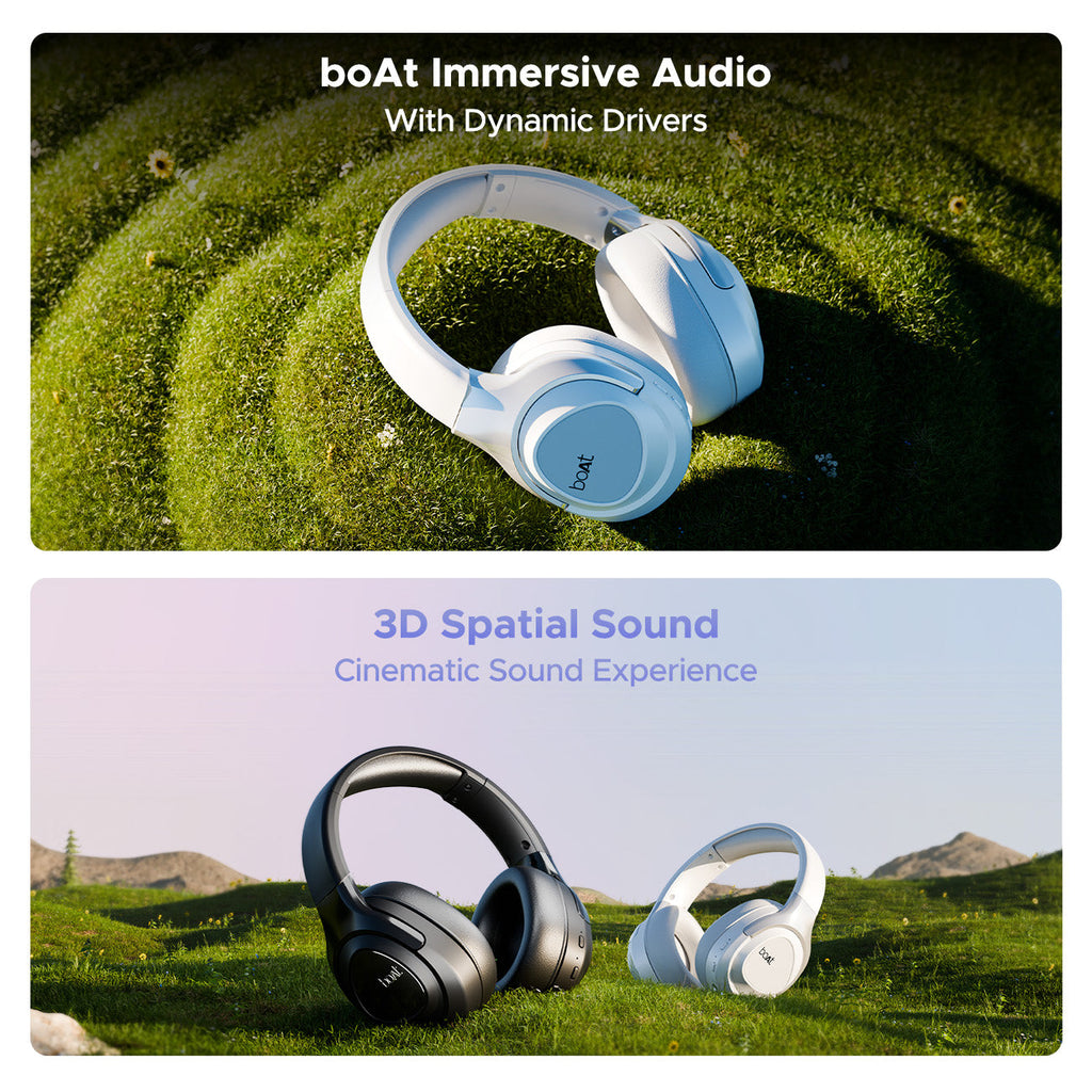 boAt Nirvana Eutopia | Wireless Headphone with 20H Playback, Dual Mics with ENx™ Tech, ASAP™ Charge