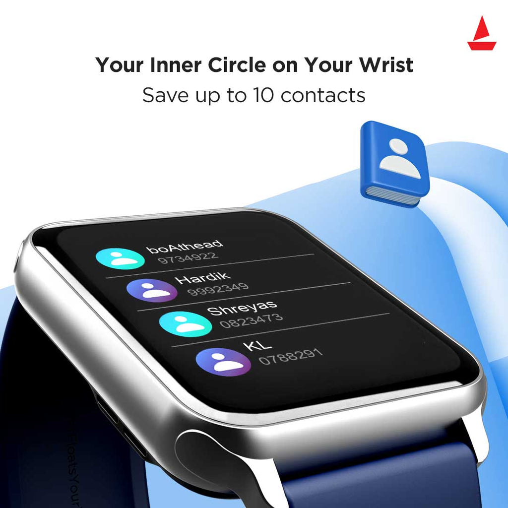 boAt Wave Call | Bluetooth Calling Smartwatch with 1.69" (4.29 cm) HD Curved Display, 150+ Watch Faces, Heart Rate & SPO2 Monitoring