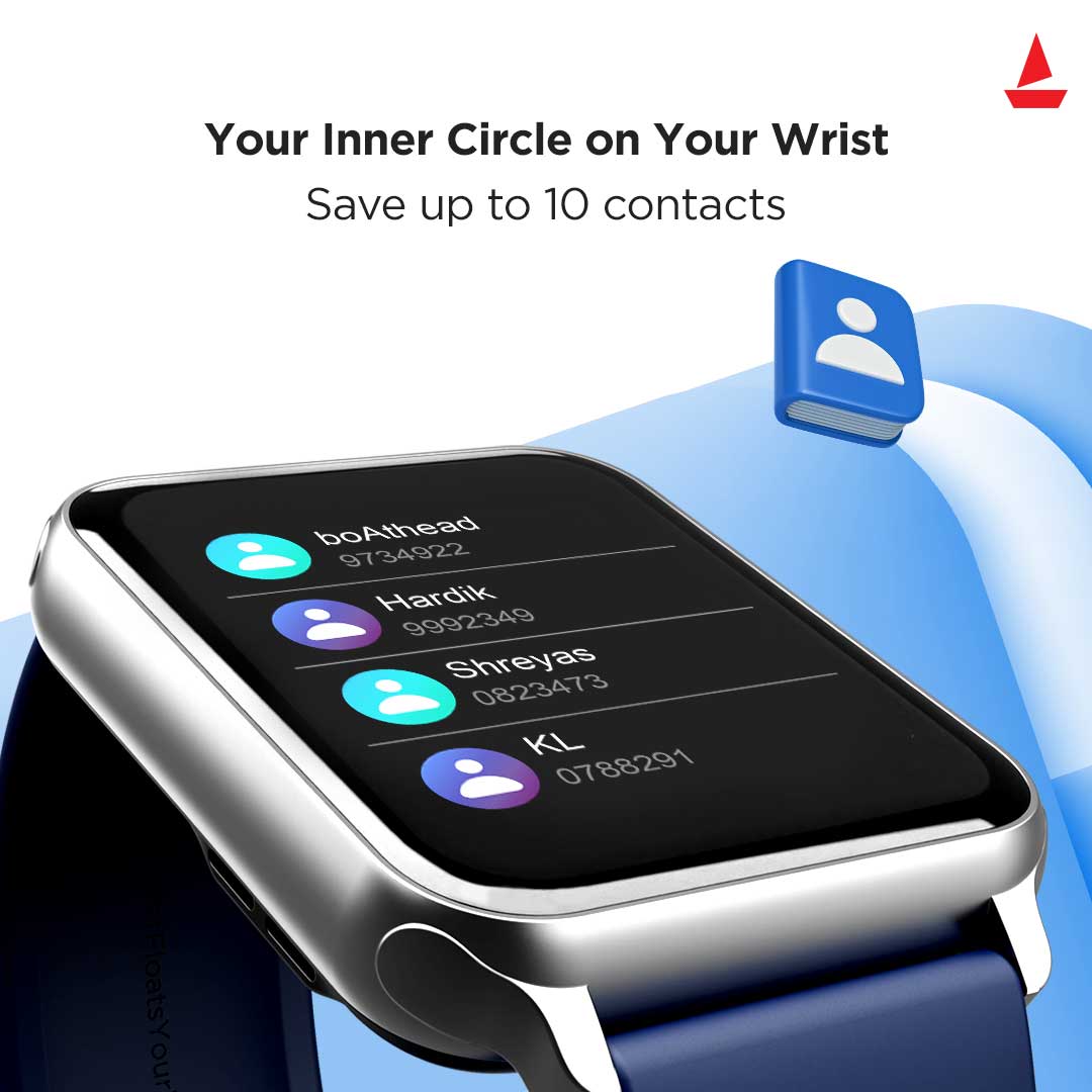 boAt Wave Call | Bluetooth Calling Smartwatch with 1.69" (4.29 cm) HD Curved Display, 150+ Watch Faces, Heart Rate & SPO2 Monitoring