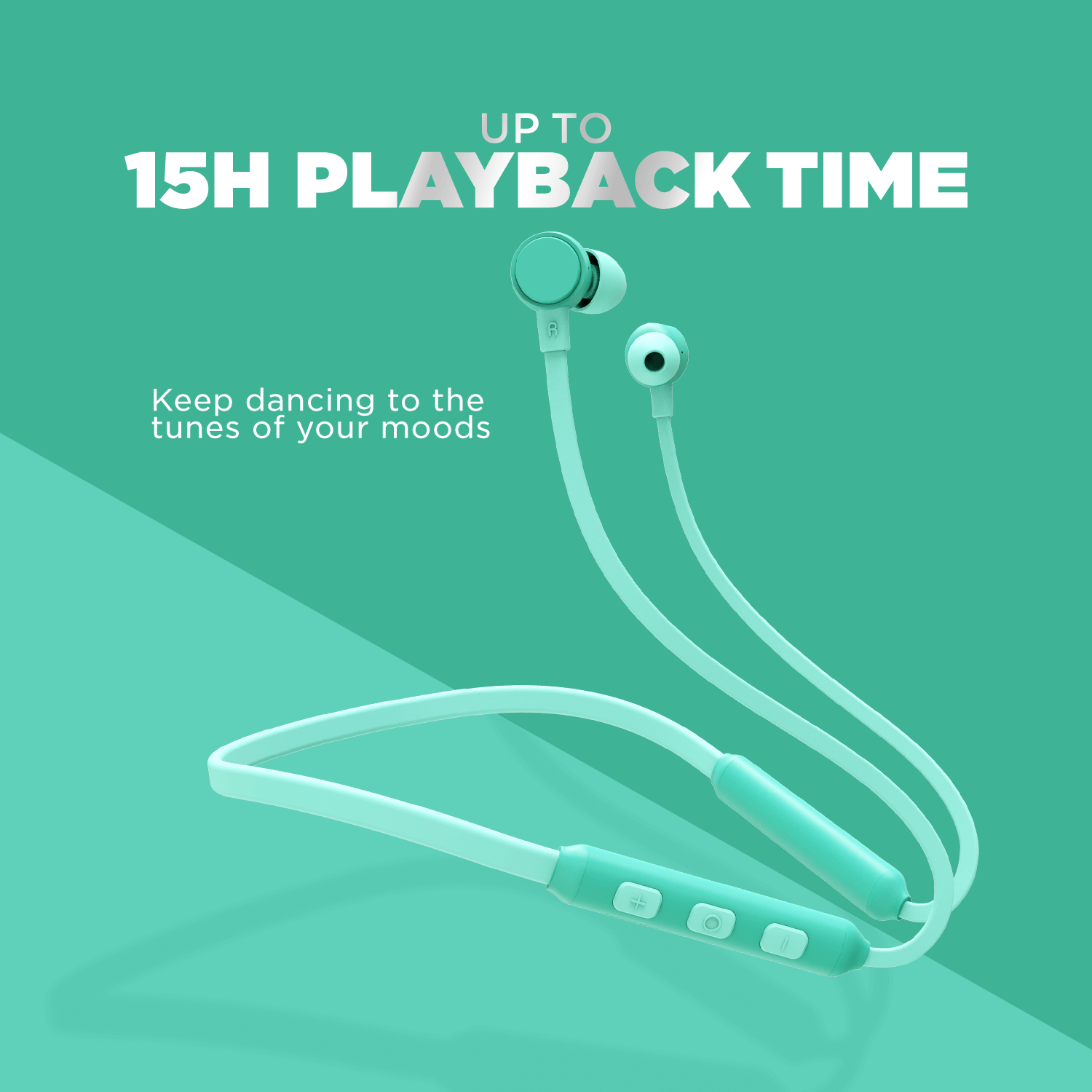 boAt 103 Wireless | Wireless Neckband with 15H Playback, 10mm Drivers, Bluetooth v5.0, IPX4 water-resistant