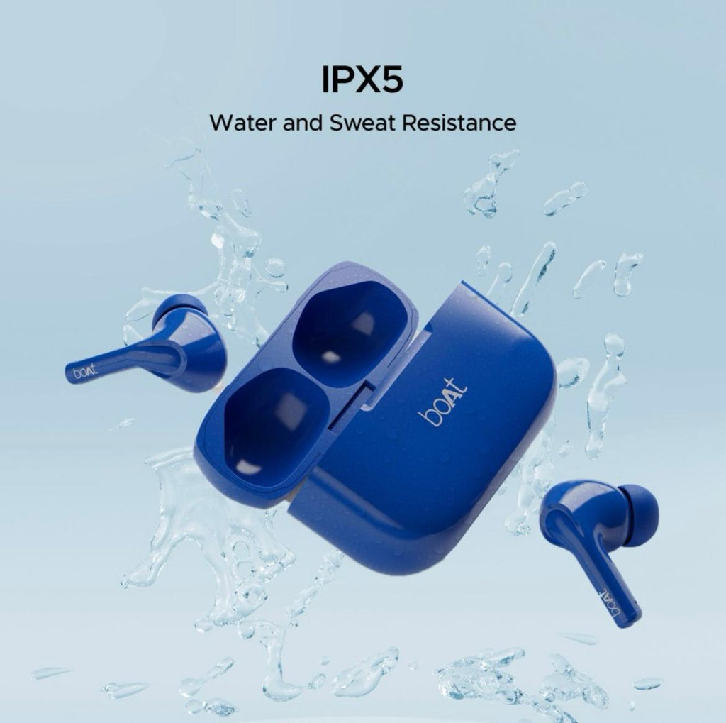 boAt Airdopes 161 | Wireless Earbuds with Massive Playback of upto 40 Hours, IPX5 Water & Sweat Resistance, IWP Technology, Type C Interface