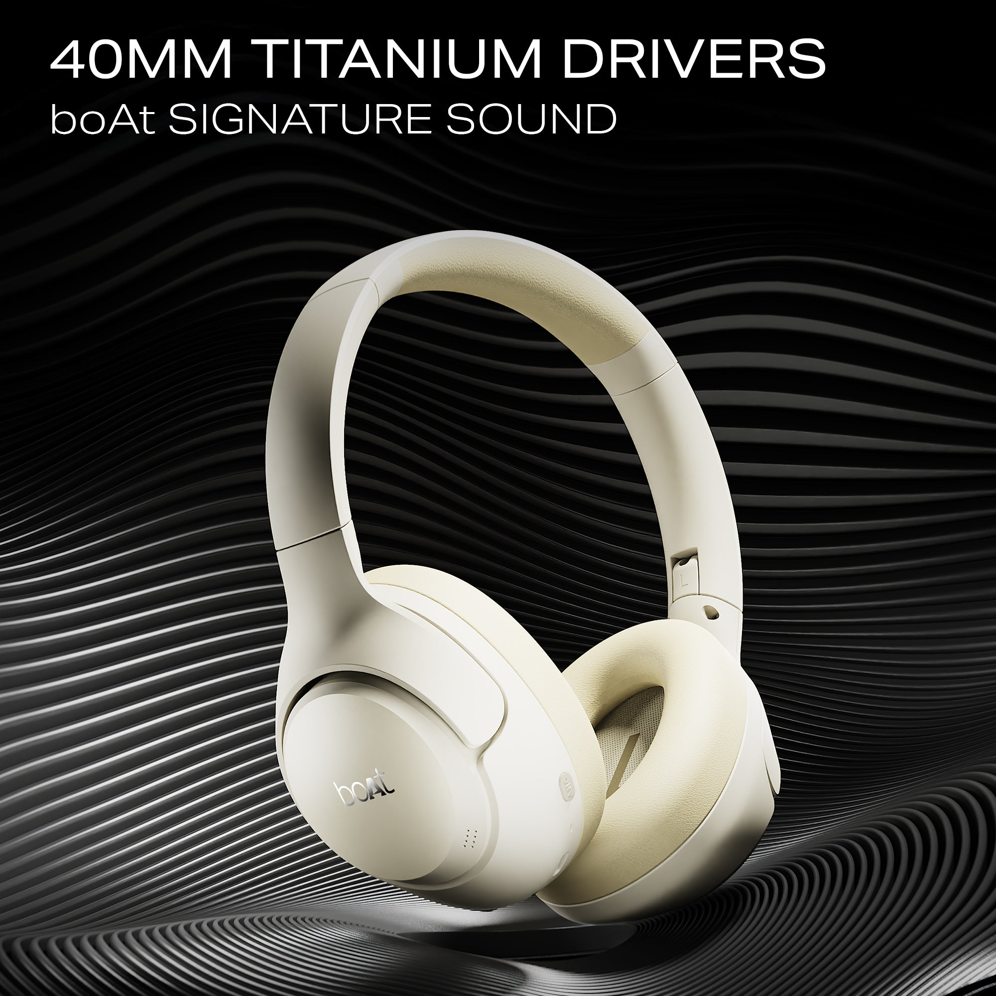 boAt Rockerz 551 ANC Pro | Wireless Headphone with 42dB Hybrid Adaptive ANC, 72 Hours Playtime, Dual Mics with ENx™ Tech