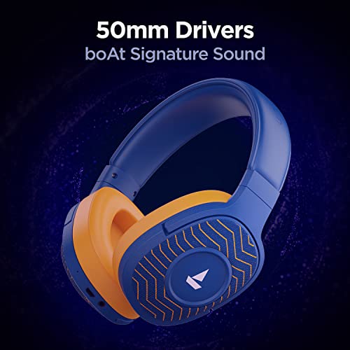 boAt Rockerz 558 Sunburn Edition | Wireless Headphone with 20 Hours Playback, 50mm Dynamic Drivers, Physical Noise Isolation