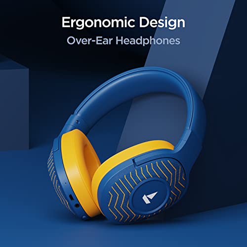 boAt Rockerz 558 Sunburn Edition | Wireless Headphone with 20 Hours Playback, 50mm Dynamic Drivers, Physical Noise Isolation