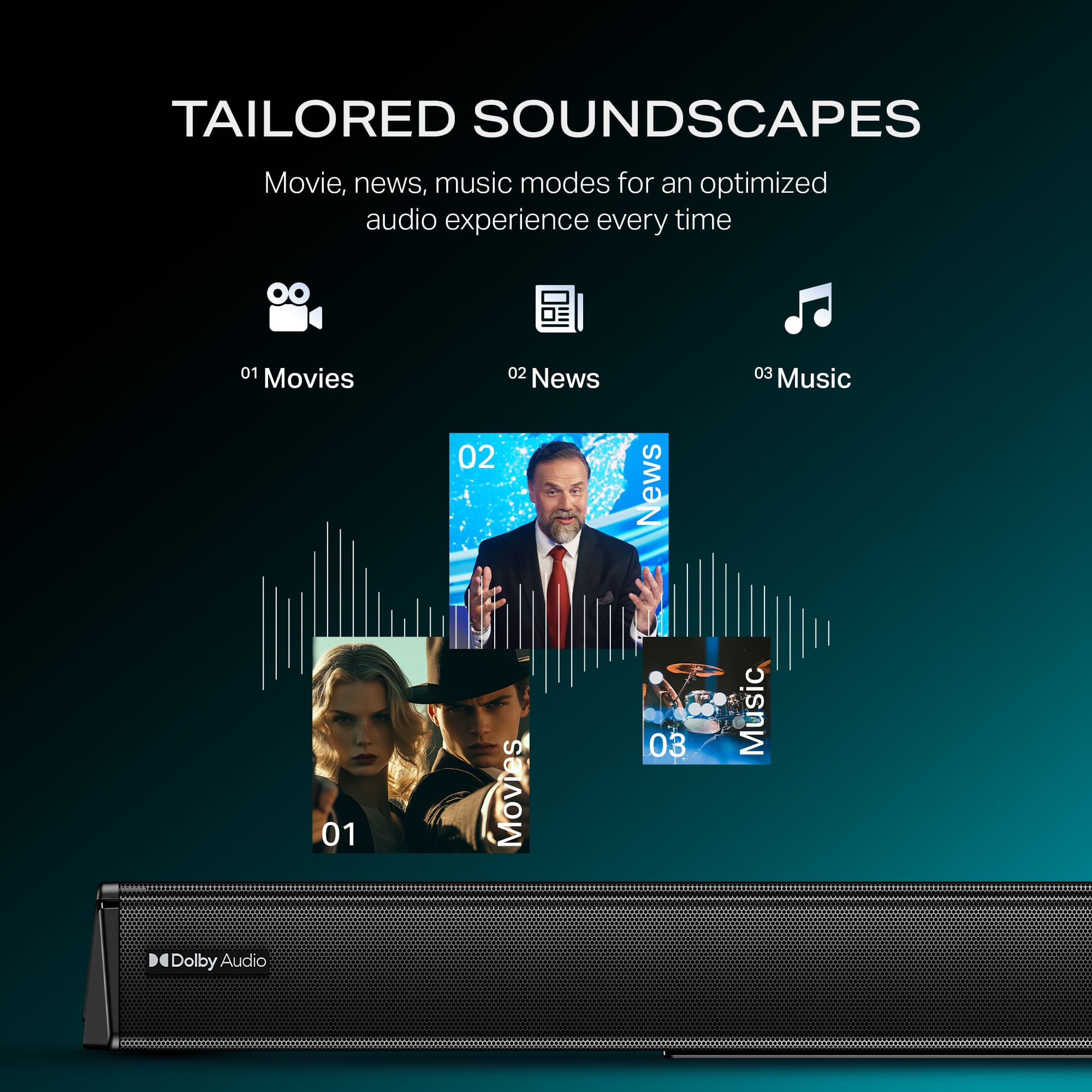 boAt Aavante Thump Plus | 200W 2.1 Channel Soundbar with Wired Subwoofer, Multi-Connectivity & EQ Modes