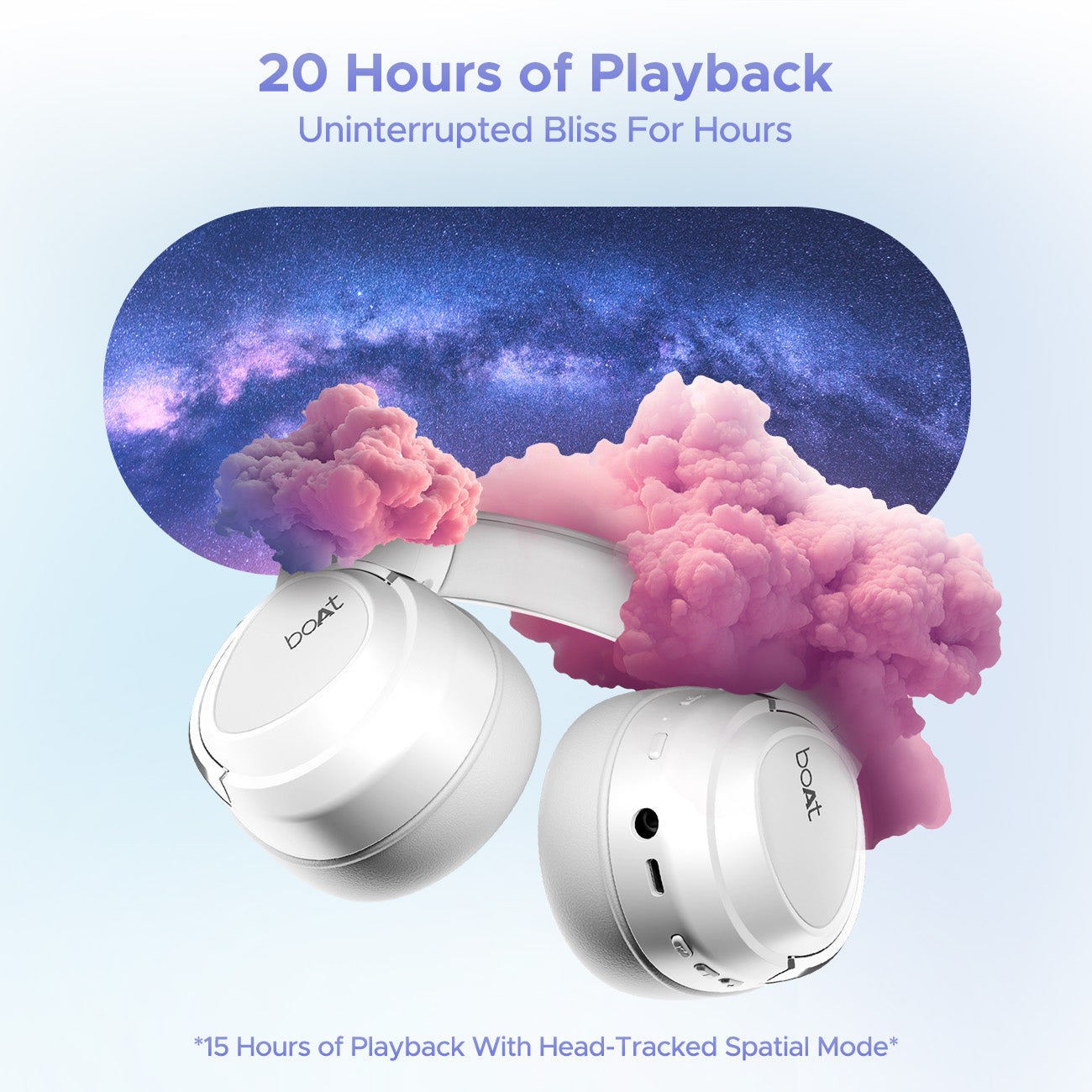 boAt Nirvana Eutopia | Wireless Headphone with 20H Playback, Dual Mics with ENx™ Tech, ASAP™ Charge