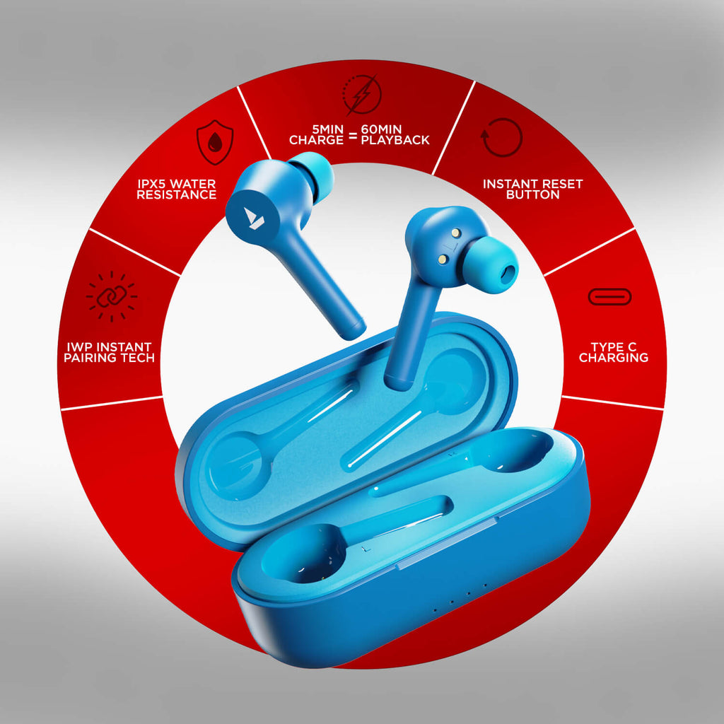 boAt Airdopes 281 Pro | Wireless Earbuds with 4 Mics, ASAP™ Charge, 6mm Drivers, 32 Hours Nonstop Audio Bliss, ENx™ Technology