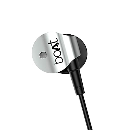 Bassheads 132 | Wired Earphones with 10mm Dynamic Driver, 3.5mm Jack, HD Sound, Microphone with Voice Assistant