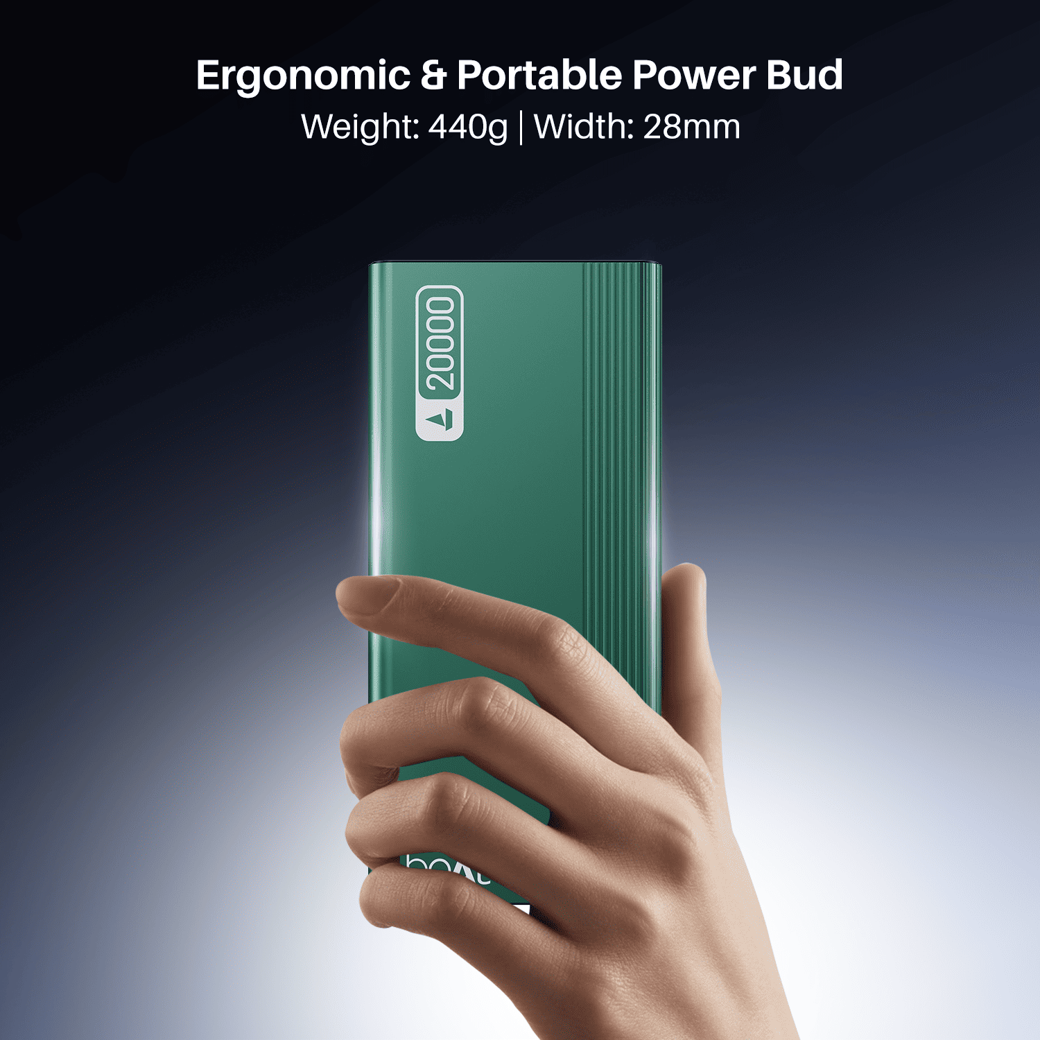 Energyshroom PB401 | Powerbank with 20000mAh Lithium Polymer Battery, Multiple Ports for Simultaneous Charging