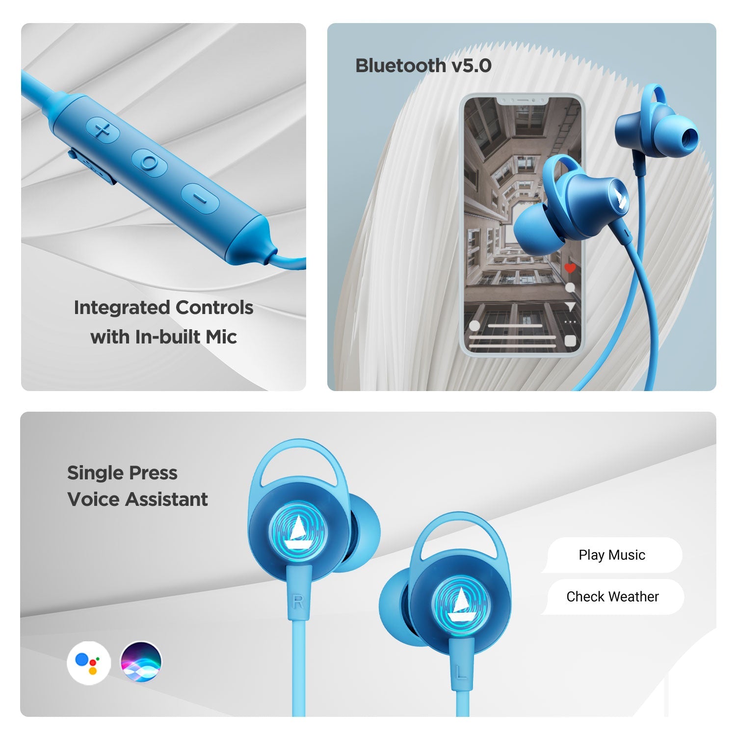 boAt Rockerz 245 V2 | Wireless Bluetooth Earphone with 12mm Dynamic Audio Drivers, Up to 8 Hours of Uninterrupted Music, Fast Charging