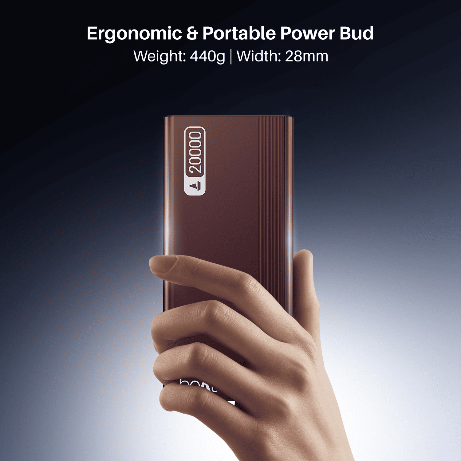 Energyshroom PB401 | Powerbank with 20000mAh Lithium Polymer Battery, Multiple Ports for Simultaneous Charging