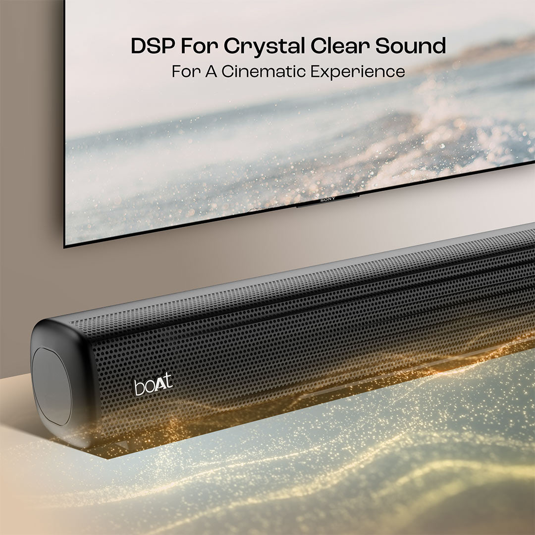boAt Aavante Bar 1500 Pro | 120W Bluetooth Soundbar, 2.1 channel surround system, EQ Modes, Master Remote Control