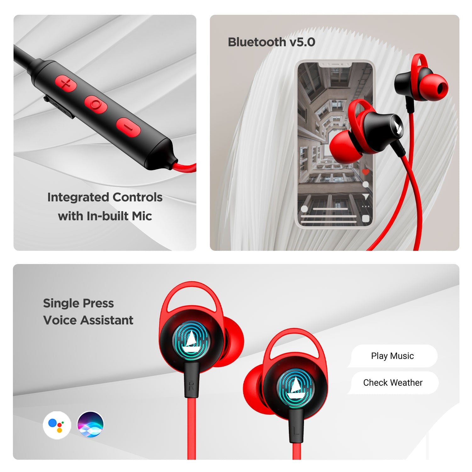 boAt Rockerz 245 V2 | Wireless Bluetooth Earphone with 12mm Dynamic Audio Drivers, Up to 8 Hours of Uninterrupted Music, Fast Charging