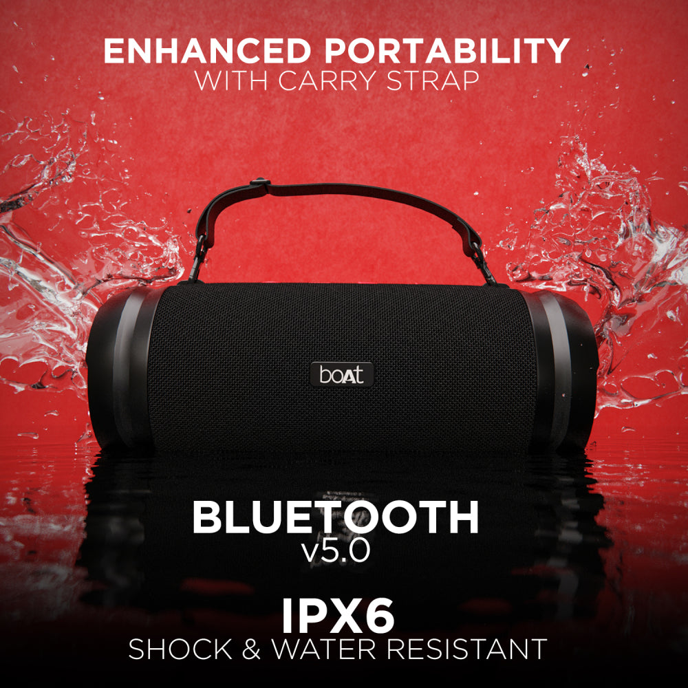 boAt Stone 1508 | Party Speaker with 40W Powerful Sound, IPX6 Rating Water Resistance, Easy Integrated Access to Control the Music