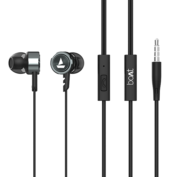 Bassheads 122 | Premium Wired Earphone with 10mm Driver, Metallic Finish, HD Sound, 3.5mm Straight Jack, Activate Voice Assistant with One Click